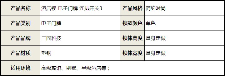 电子门锁 电子门牌 智能门锁